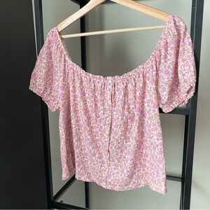 NWT American Eagle Floral Off The Shoulder Top
